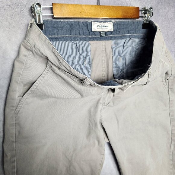 Flag & Anthem Pants Men 31x30 Warm Gray Straight Leg Casual Chino Stretch Cotton - Picture 14 of 15